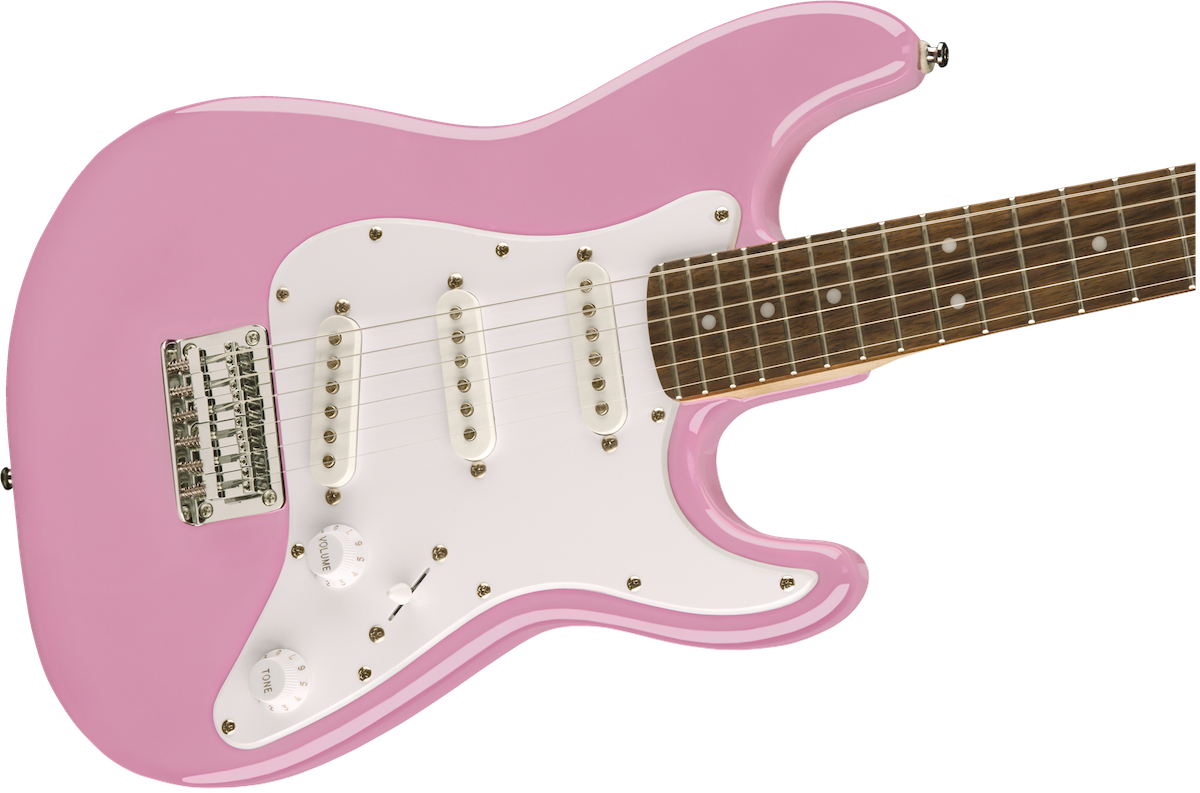 Fender Squier Mini Strat v2 Pink Electric Guitar Pro Music
