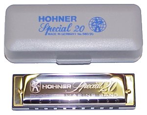 Hohner 560 Special 20 Harmonica, Key of A