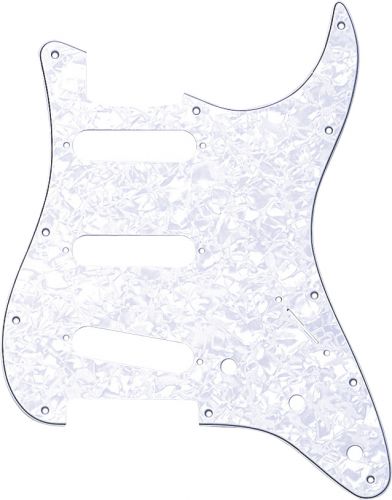 Fender American Standard Strat 11-Hole Pickguard, White Pearl