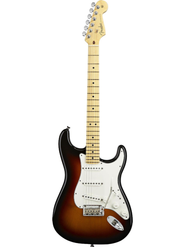Fender American Stratocaster 3-Color Sunburst, Maple Fingerboard, Electric Guitar With Hardshell Case