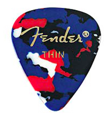 Fender Classic Celluloid Pick, Confetti, Thin