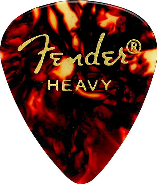 Fender Classic Celluloid Pick, Shell, Heavy