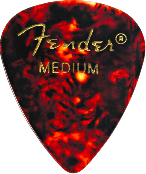 Fender Classic Celluloid Pick, Shell, Medium