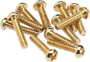 Fender Pickup And Selector Switch Screws, Gold