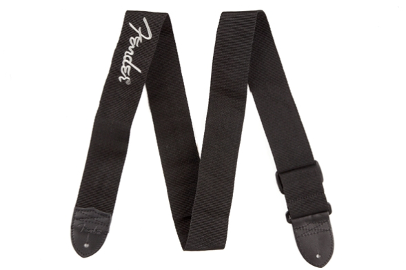 Fender Poly Logo Strap Grey Logo