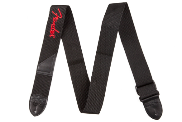 Fender Poly Logo Strap Red Logo