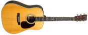 Martin D-28 Acoustic Guitar With Gold Plus Thinline Pickup Side