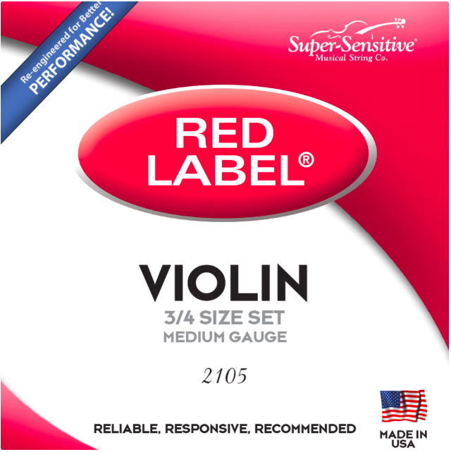 Red Label 2105 3/4 Violin Strings