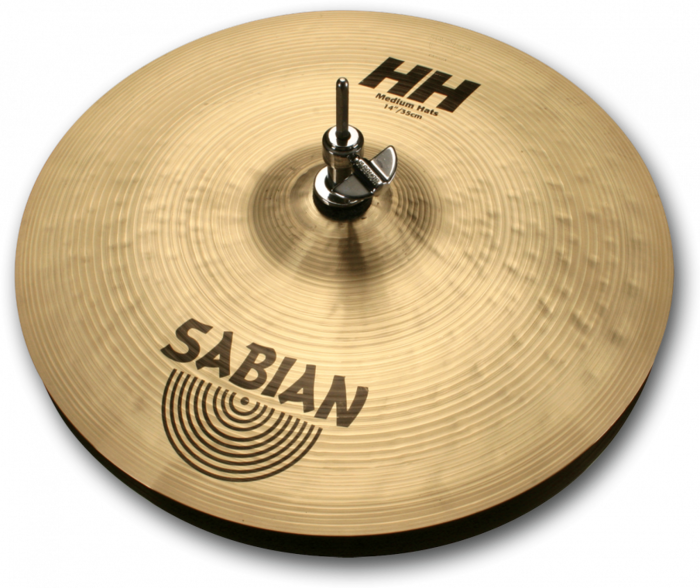Sabian (HH) 11402 14 Inch Regular Medium-Top-Heavy-Bottom Hi-Hat Cymbals