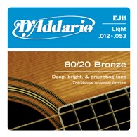 D’Addario EJ11 Light Bronze Acoustic Guitar Strings