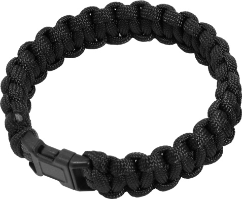 Sona Paracord Bracelet 8 Inch, 7 strand, Black