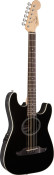 Fender Standard Stratacoustic v2 Black Acoustic-Electric Guitar Side