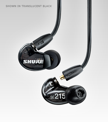 Shure SE215-K Black Sound Isolating Earphones