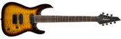 Jackson JS32-7Q Dinky Tobacco Burst 7 String Side