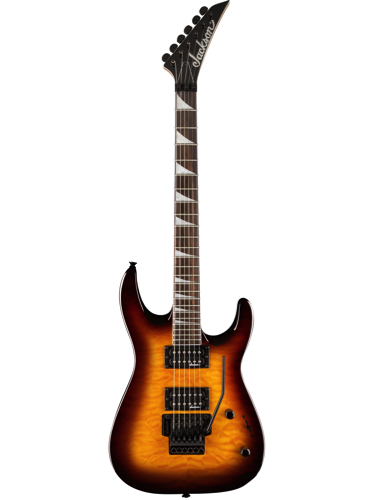 Jackson JS32Q Dinky Transparent Amber Quilt Maple