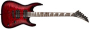Jackson JS32TQ Dinky Transparent Red Quilt Maple Side