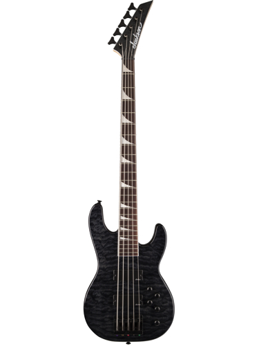 Jackson JS3V Quilted Maple Transparent Black Concert Bass