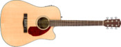 Fender CD-140SCE Natural Solid Top Acoustic-Electric Guitar With Hardshell Case Side
