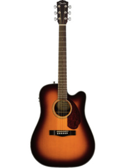 Fender CD-140SCE Sunburst Solid Top Acoustic-Electric Guitar With Hardshell Case