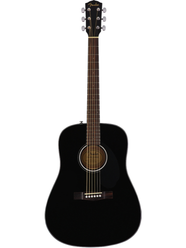 Fender CD-60S Black Solid Top Acoustic Guitar