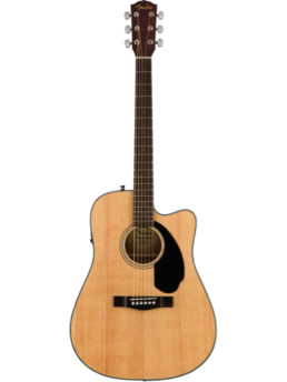 Fender CD-60SCE Natural Solid Top Acoustic-Electric Guitar