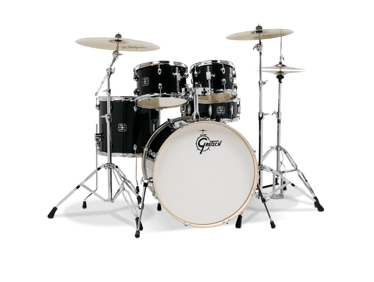 Gretsch GE4E825ZB Energy 5 Piece Black Drum Set