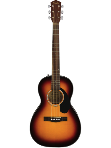 Fender CP-60S Sunburst Solid Top Parlor Acoustic Guitar