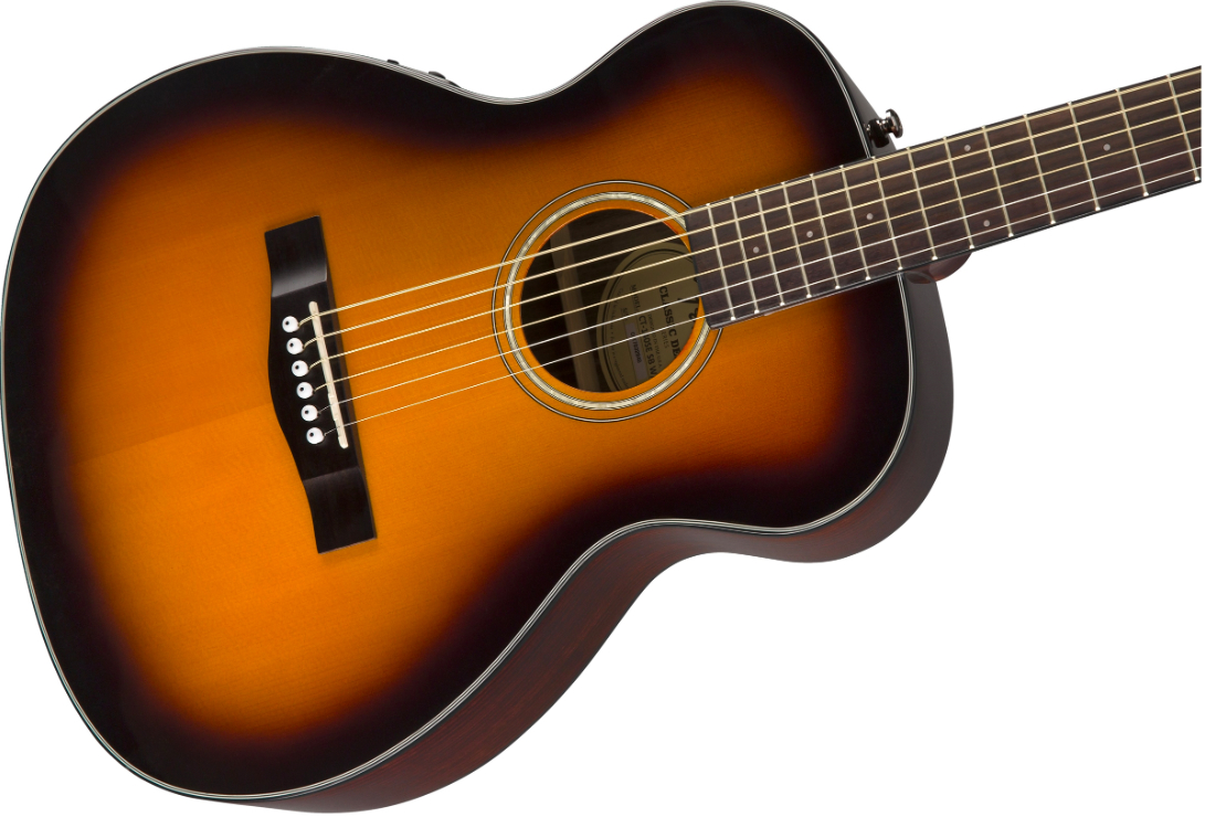 Fender CT 140SE Sunburst Solid Top Acoustic Electric Travel Guitar With Hardshell Case Pro Music