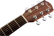 Fender CC-140SCE Sunburst Solid Top Acoustic-Electric Guitar Headstock