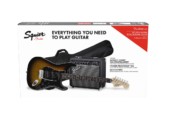 Fender Squier Affinity Strat Pack Brown Sunburst HSS With 15G Combo Amp And Gigbag Side