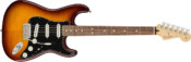 Fender Player Stratocaster Plus Top Tobacco Sunburst Pau Ferro Fingerboard Side