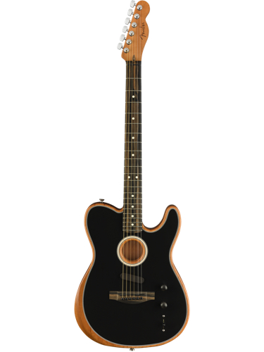 Fender American Acoustasonic Telecaster Black With Gig Bag