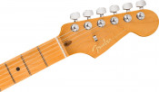 Fender American Ultra Stratocaster Cobra Blue Maple Fingerboard Headstock