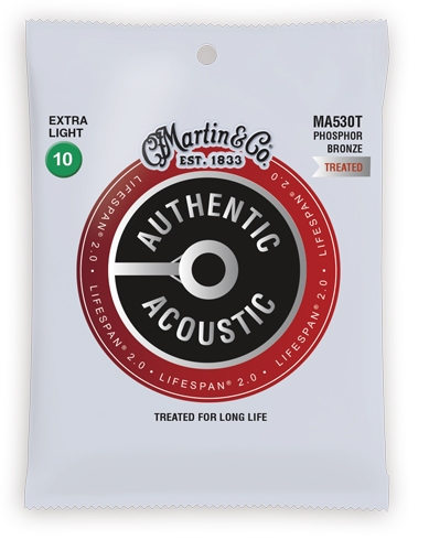 Martin MA530T Phosphor Bronze Extra Light Acoustic Guitar Strings