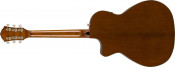 Fender FA-345CE Tea Burst Auditorium Acoustic-Electric Guitar Back