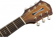 Fender FA-345CE Tea Burst Auditorium Acoustic-Electric Guitar Headstock