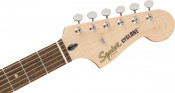 Fender Squier Paranormal Cyclone Daphne Blue Laurel Fingerboard Headstock