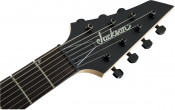 Jackson JS22-7 Dinky Arch Top 7 String Satin Black Headstock