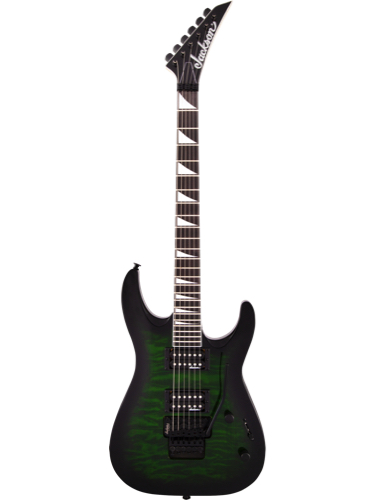 Jackson JS32Q DKA Dinky Arch Top Transparent Green Burst