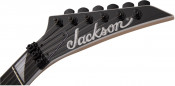 Jackson JS32Q DKA Dinky Arch Top Transparent Purple Burst Headstock