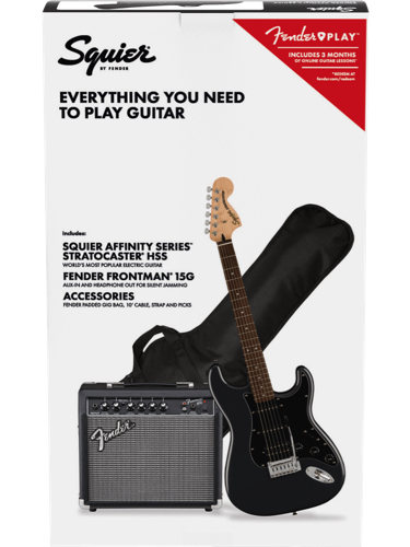 Fender Squier Affinity Stratocaster HSS Pack Charcoal Frost Metallic